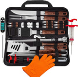 Kit de Accesorios para Parrilla 26pcs ROMANTICIST, Acero Inoxidable
