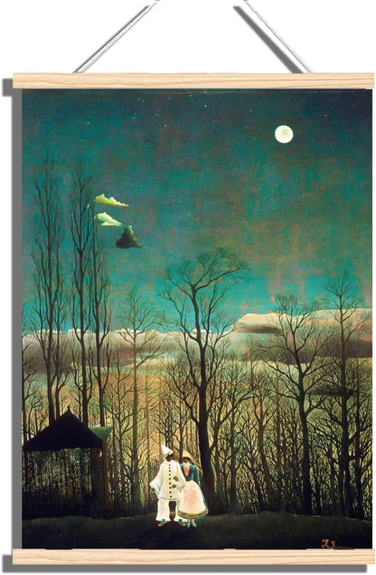 "Henri Rousseau - Póster colgante de noche de carnaval"