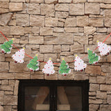 Banderas de Navidad, decoración colgante, 4 piezas, papel