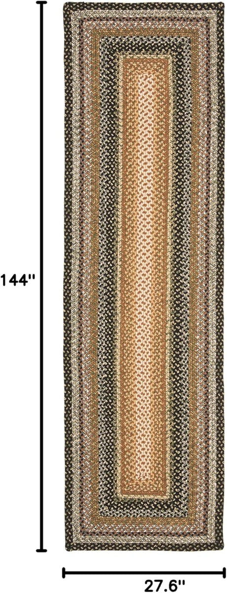 Alfombra Runner Reversible Hecha a Mano 2'3 x 12' Modelo BRD308A