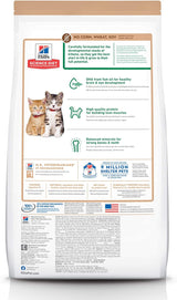 Hill&#39;s Science Diet Kitten - Alimento seco para gatos sin maíz, trigo o soja, receta de pollo, bolsa de 6 libras