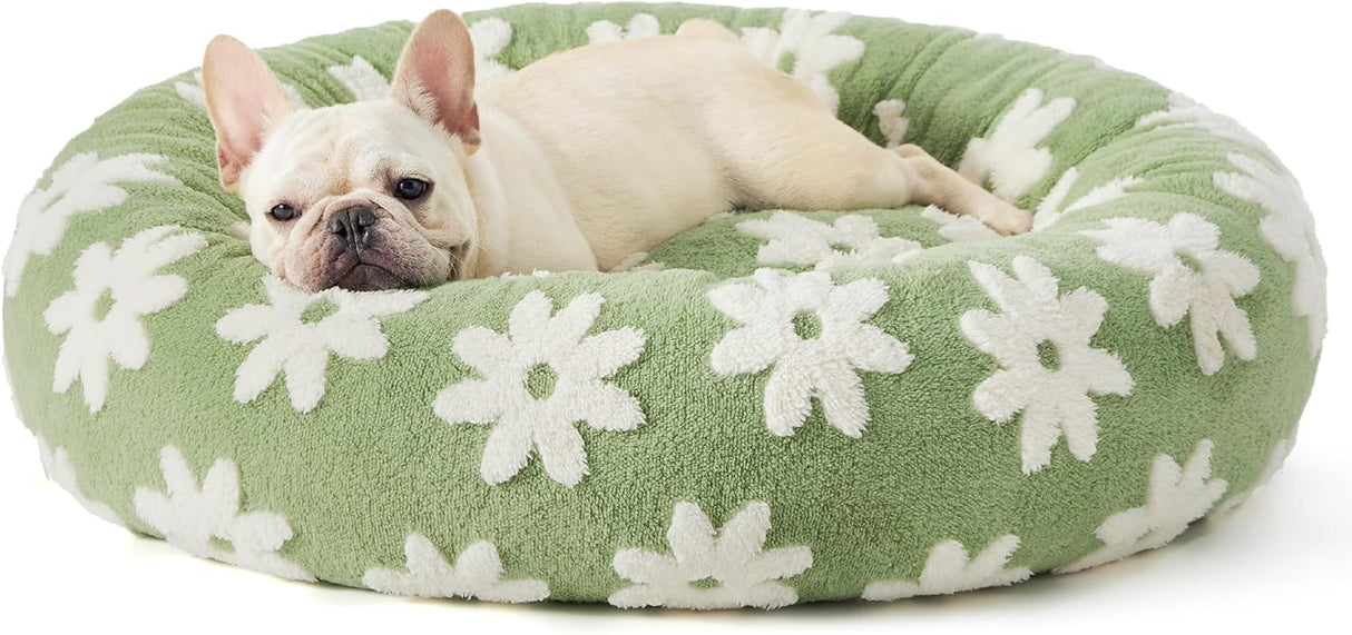 Cama para perros pequeños relajantes para mascotas con felpa