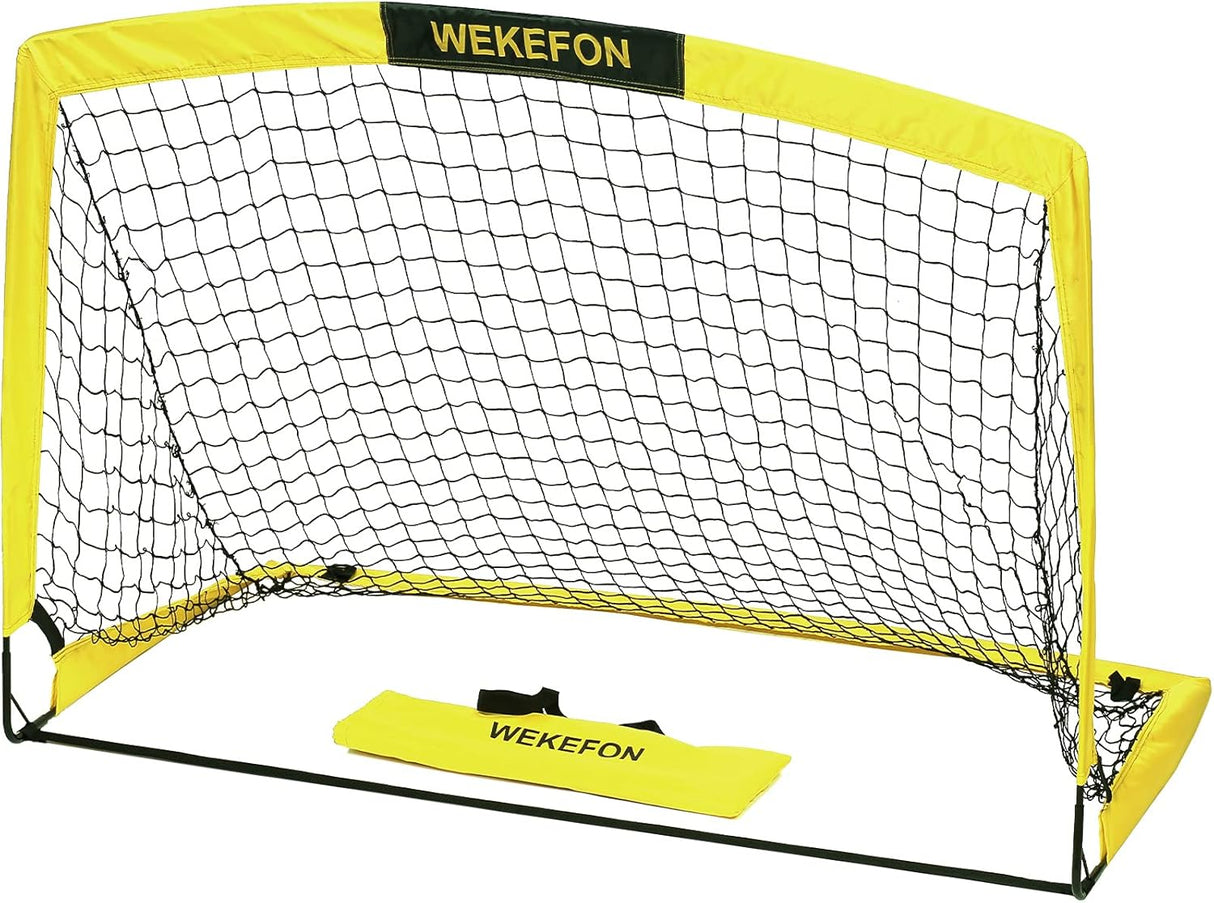 WEKEFON Red de fútbol portátil con bolsa de transporte