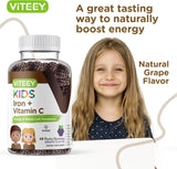Gomitas de Hierro y Vitamina C para Niños - Veganas, Sin Gelatina