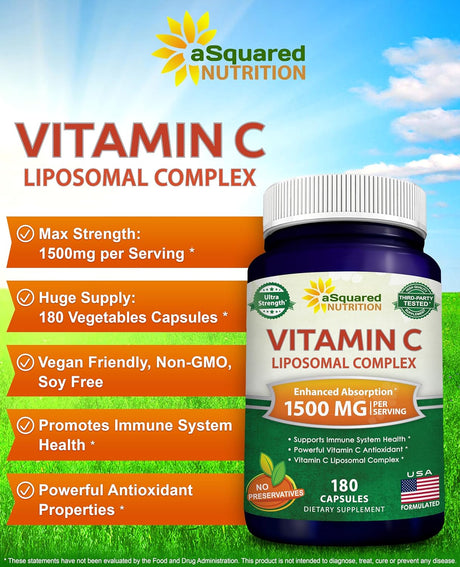 Suplemento Nutrition Complejo liposomal de vitamina C 180cáp