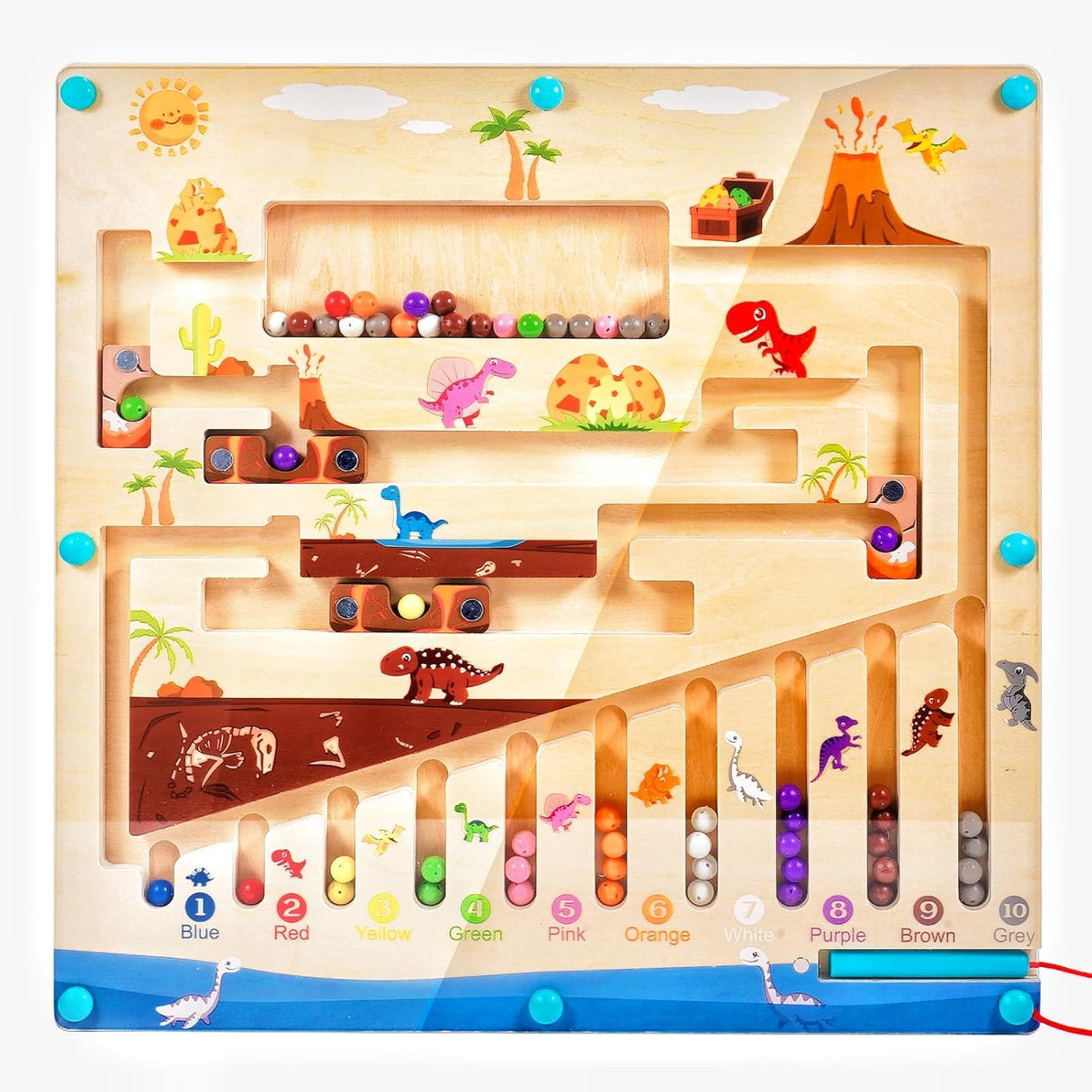 Juego Magnético CUUGO: Reconocimiento de Colores y Números
