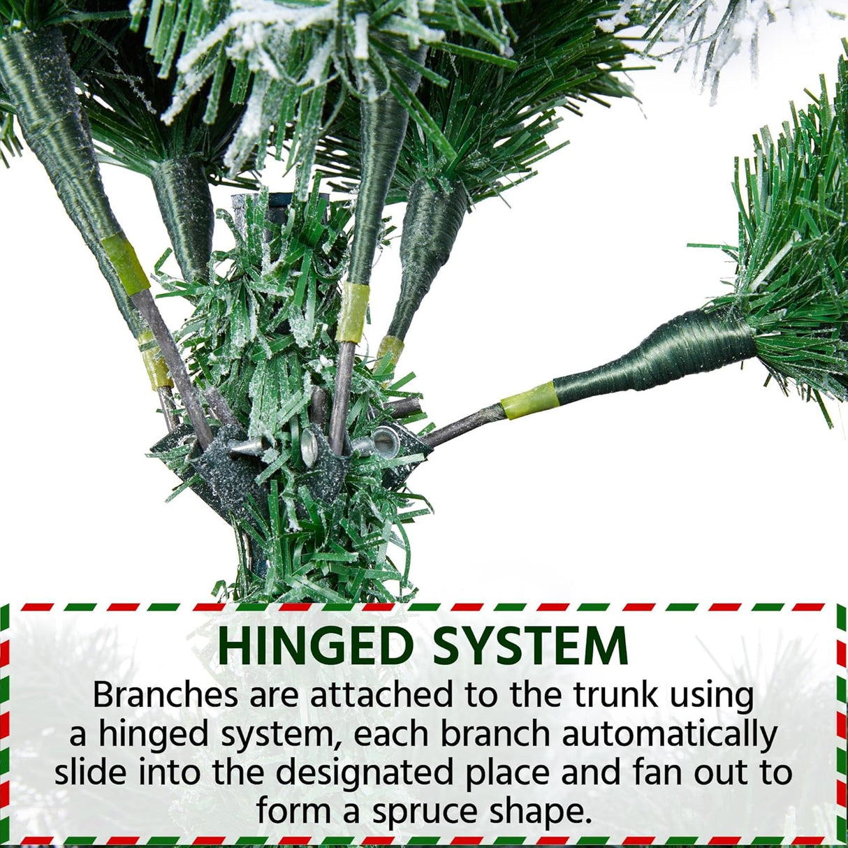 Árbol de Navidad Artificial Yaheetech 7.5ft con 1284 Ramas