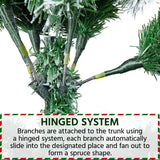 Árbol de Navidad Artificial Yaheetech 7.5ft con 1284 Ramas