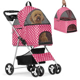 Carrito para mascotas MoNiBloom 3 en 1 con transportín desmontable