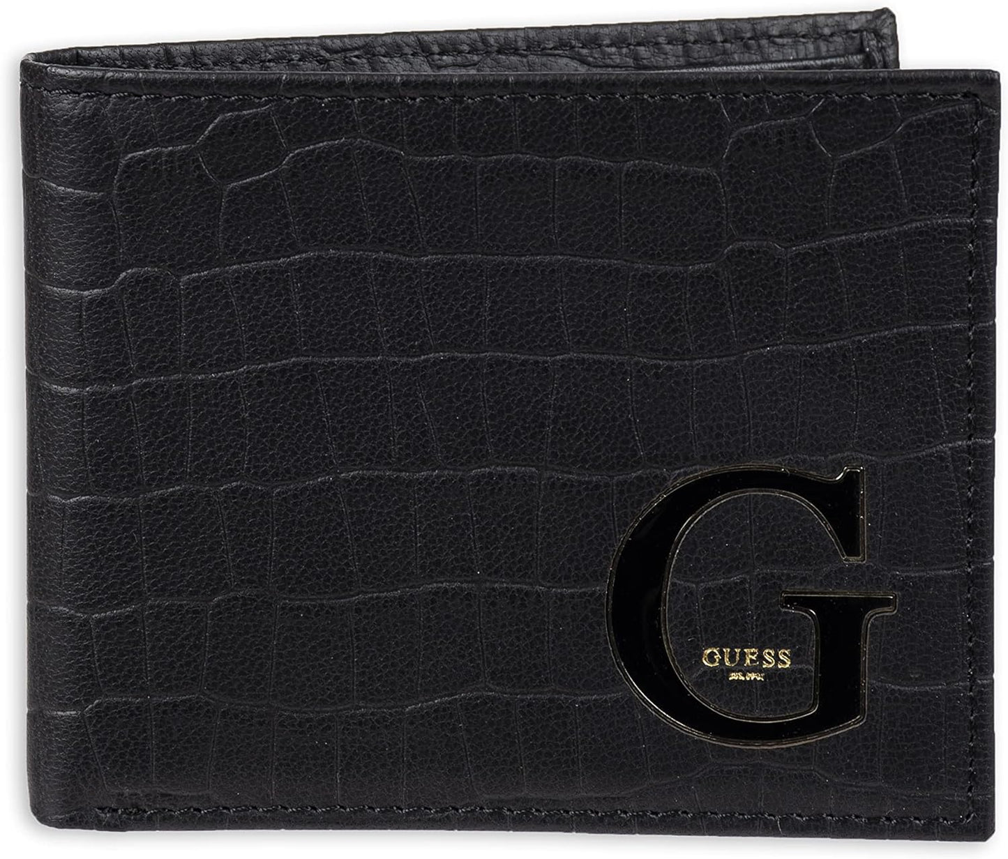 Billetera de Cuero Slim Bifold Guess, Modelo Clásico para Hombre