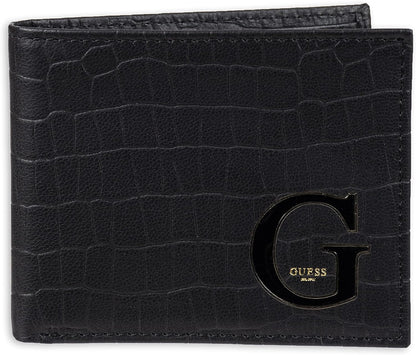 Billetera de Cuero Slim Bifold Guess, Modelo Clásico para Hombre