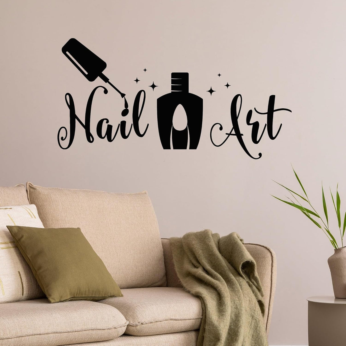 Vinilo Decorativo Logo Esmalte Marca Belleza Stickers g8782