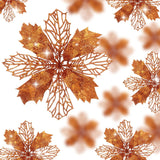 Flores Poinsettia Artificial 16 Pcs - Wironlst Decoraciones Navidad