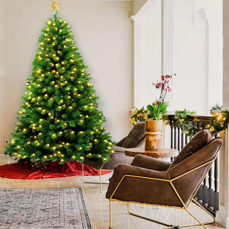 Árbol de Navidad YULETIME 6.5ft Preiluminado con luces LED