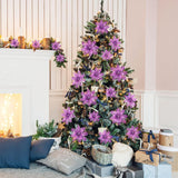 Flores Poinsettia Artificiales WILLBOND 36 Piezas Decorativas