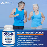 Suplemento COQ10 Ubiquinona Coenzima Q10 - 200mg   sin Soja