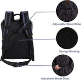 Mochila para llevar gatos con respaldo acolchado de viajes