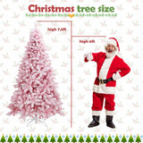 Árbol de Navidad Artificial de 7.5ft Preiluminado con Funciones