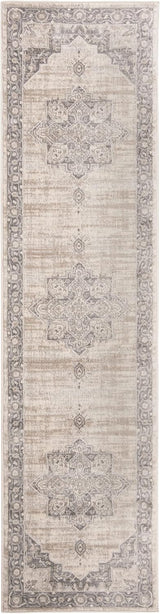 Runner de alfombra con diseño medallón, fácil cuidado, modelo BNT865B