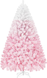 Árbol de Navidad Artificial Yaheetech 7.5ft Con Puntas Nevadas