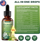 Soursop Organic Bitters para Digestión y Detox - 4 Pasos
