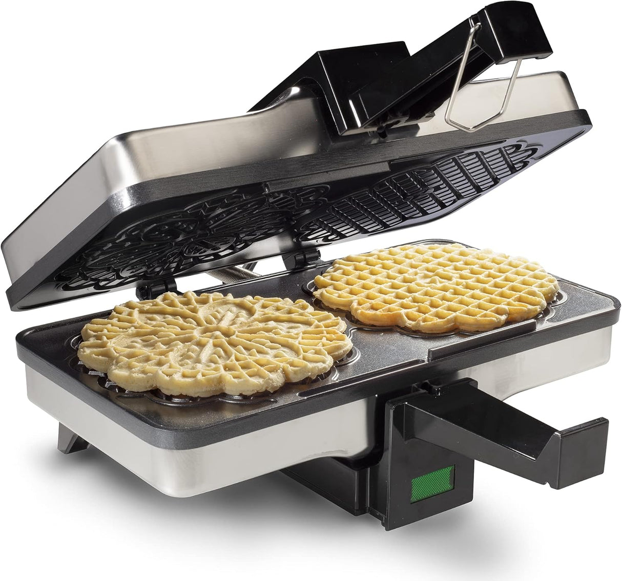 Máquina de Pizzelle - Prensa Eléctrica - Doble 5 - Fácil uso