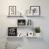 Estantes Flotantes de Madera, 5 Sets, Decoración y Almacenaje