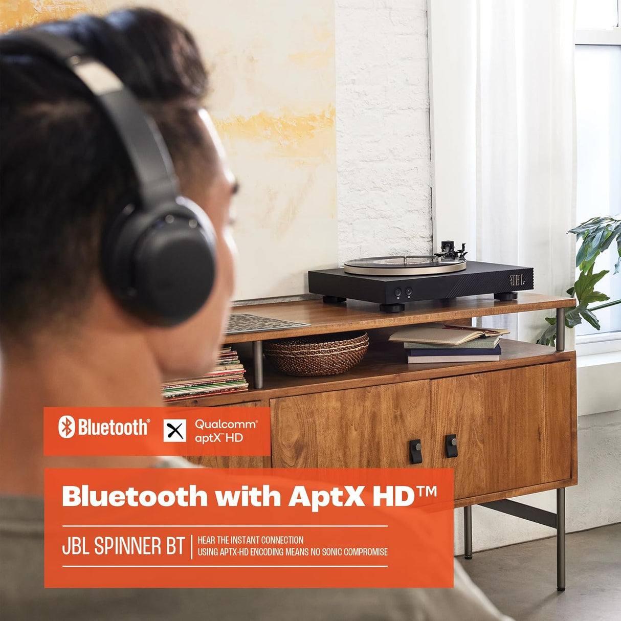 JBL Spinner - Tocadiscos Bluetooth AptX-HD, Modelo Spinner