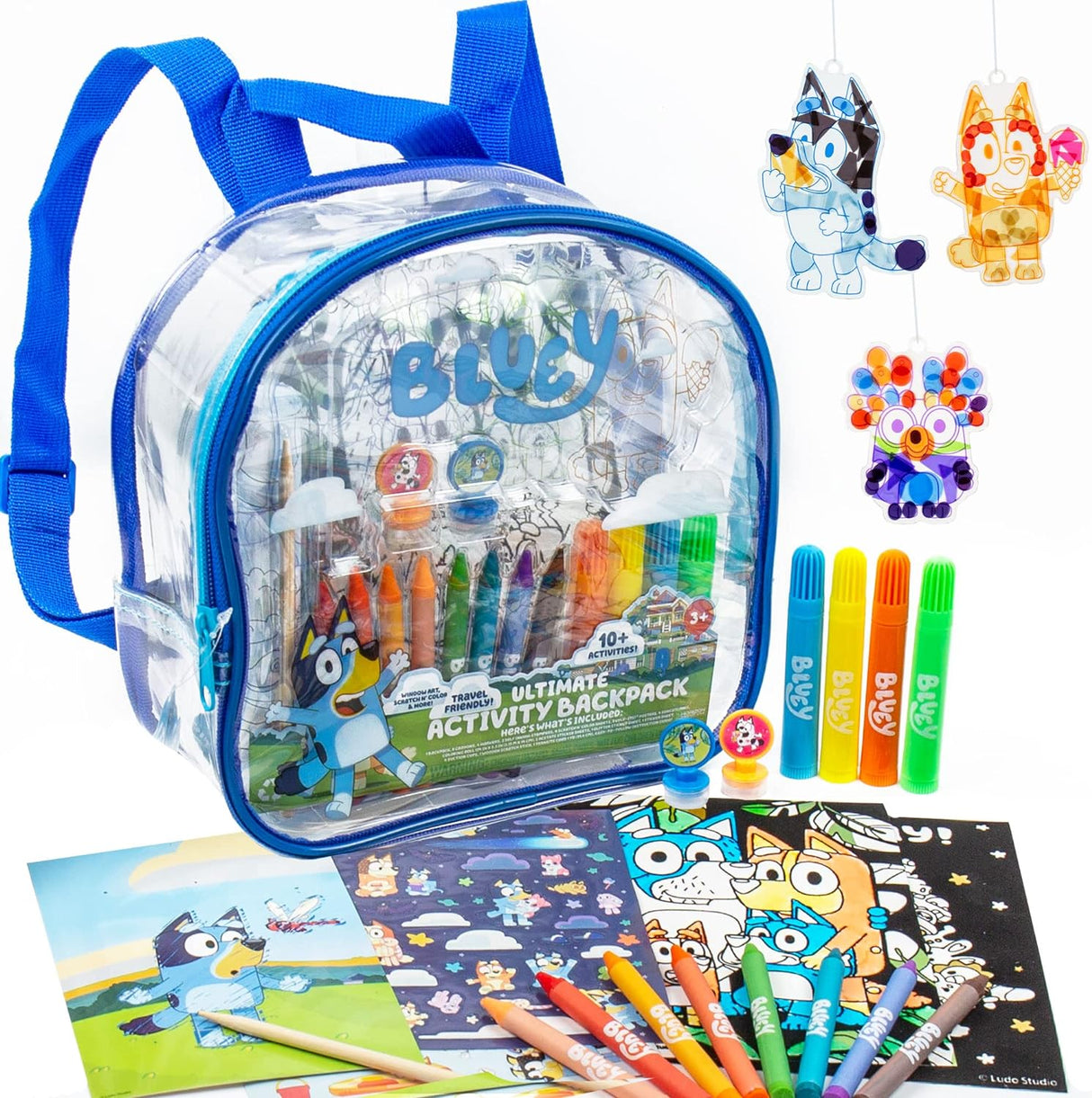 Mochila de Actividades Bluey, Suncatchers y Escenas Sorpresa