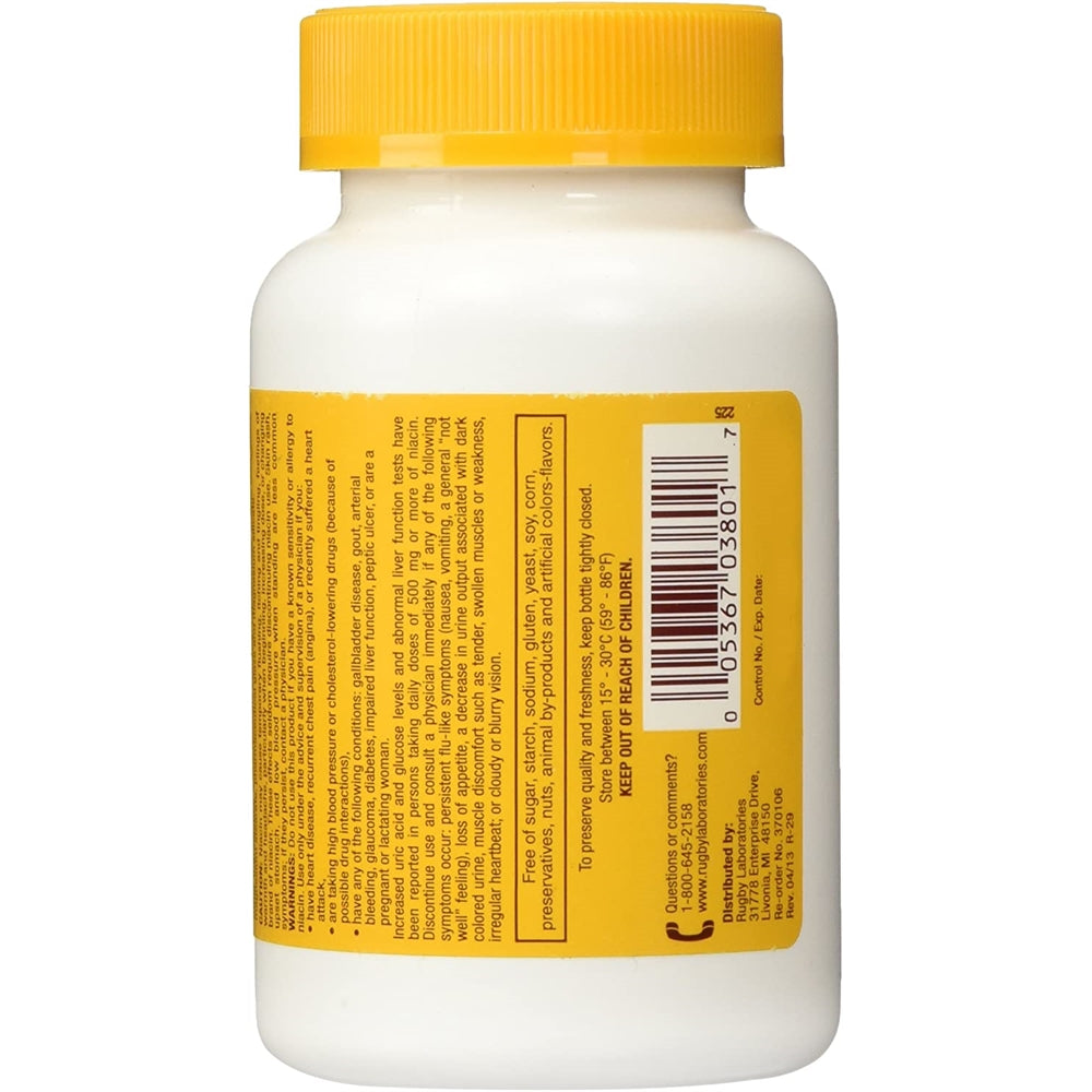 Suplemento Niacina Timed Release comprimidos  100 Pack 3