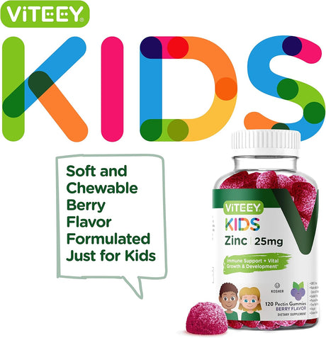 Suplemento Gomitas de zinc para niños de 25 mg inmunológico