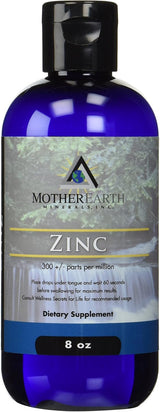 Minerales Mother Earth Zinc Antioxidante 8 oz 96 porciones