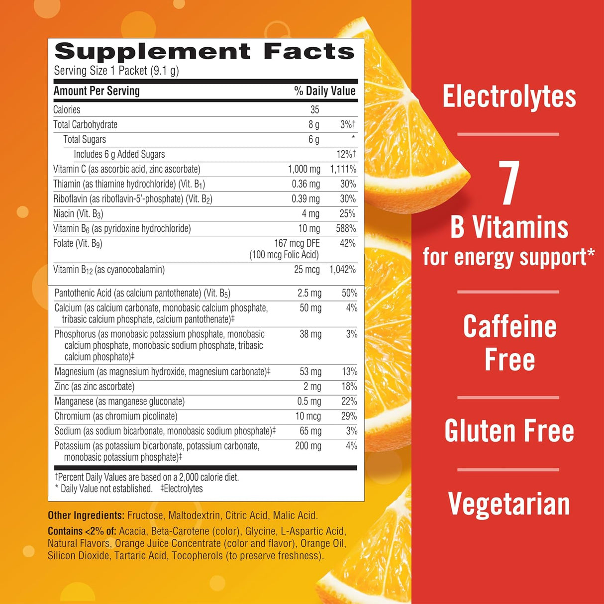 Emergen-C Vitamina C 1000mg Polvo, Inmunidad, 90u