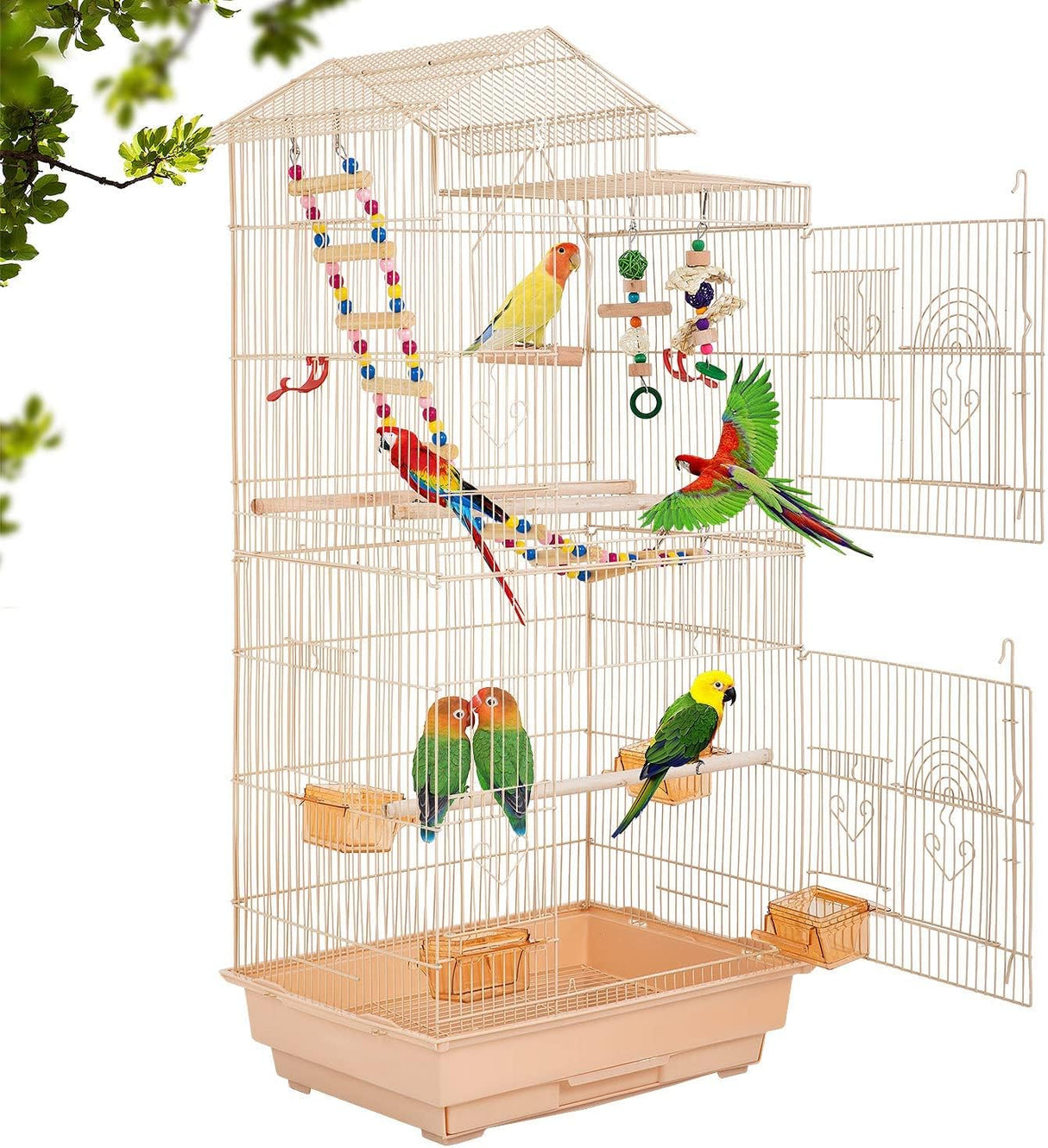 Jaula de vuelo grande para cacatúas canarios BestPet