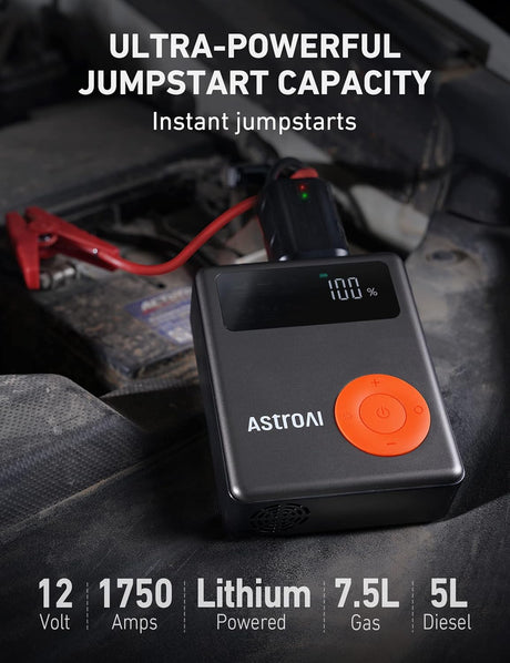 compresor de aire bateria 1750 150 PSI pantalla led AstroAI