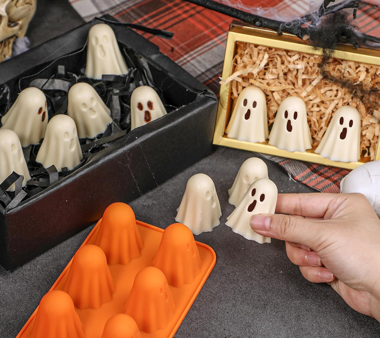 Molde de Silicona Fantasma Kamehame, 2 Pack, Halloween