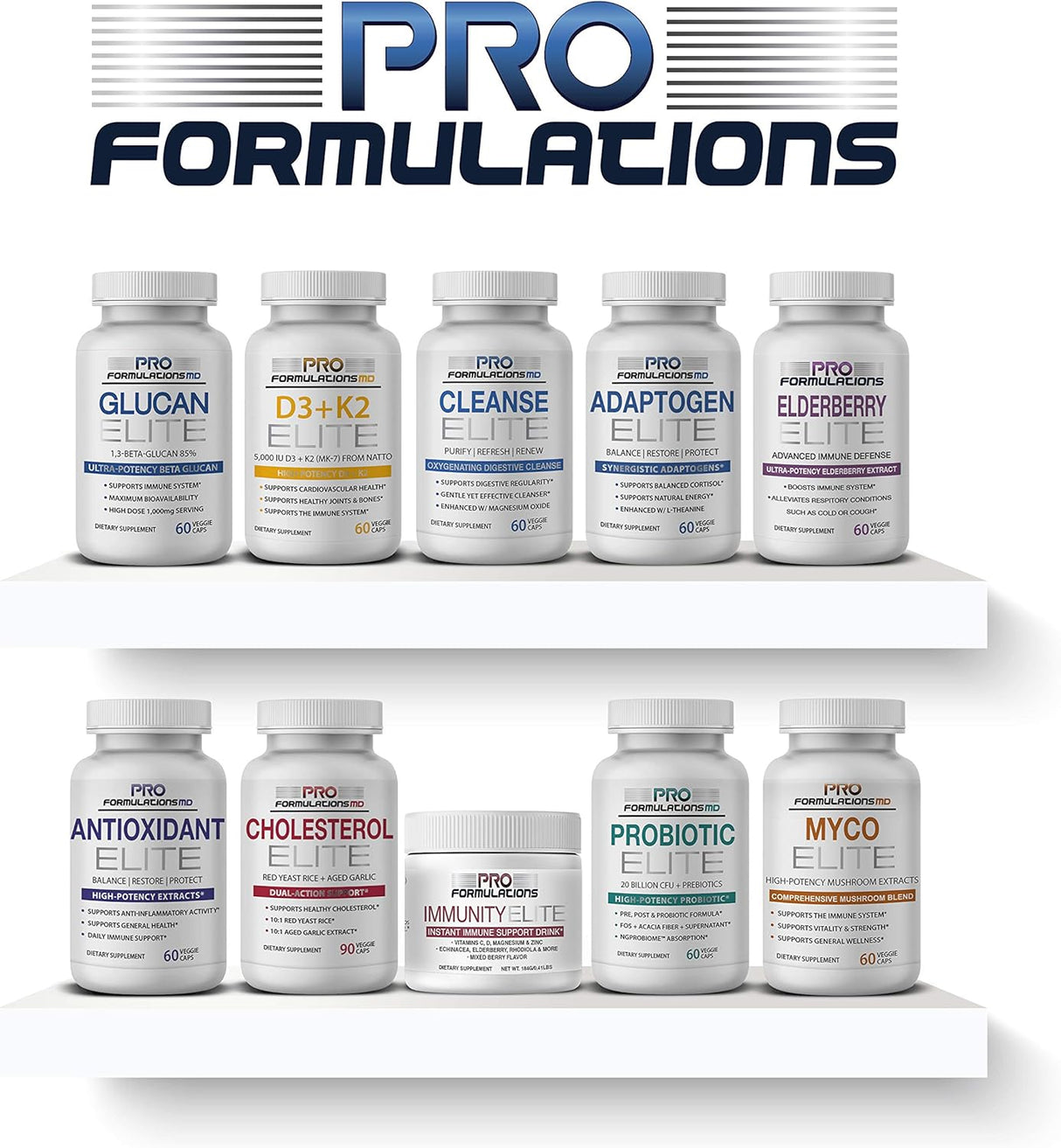 Suplemento Adaptogen Blend Adaptogen Elite Synergistic 60un