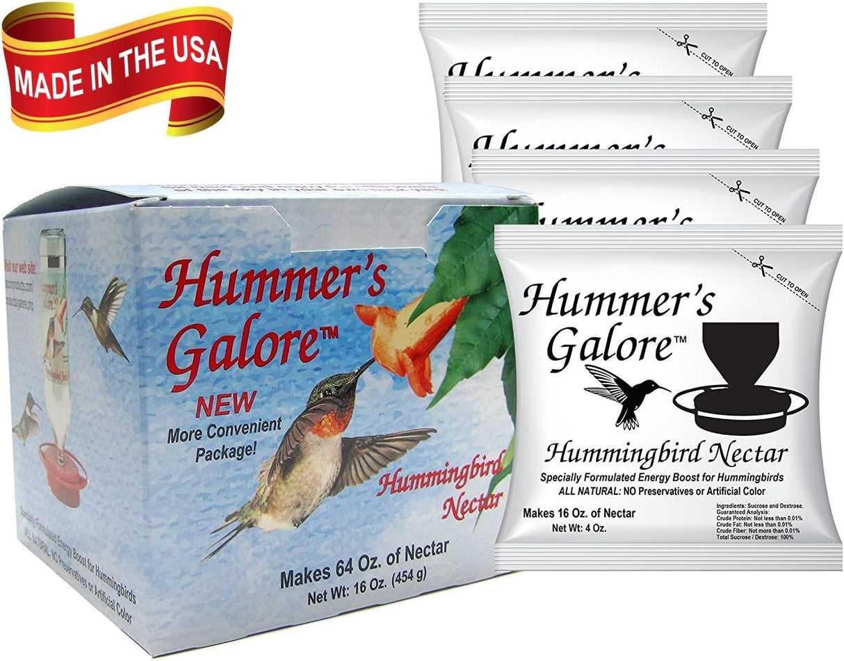 Comida o Néctar natural para colibríes saludables 4 paquetes