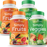 Suplementos Alimenticios Paquete de 4 suplementos de frutas