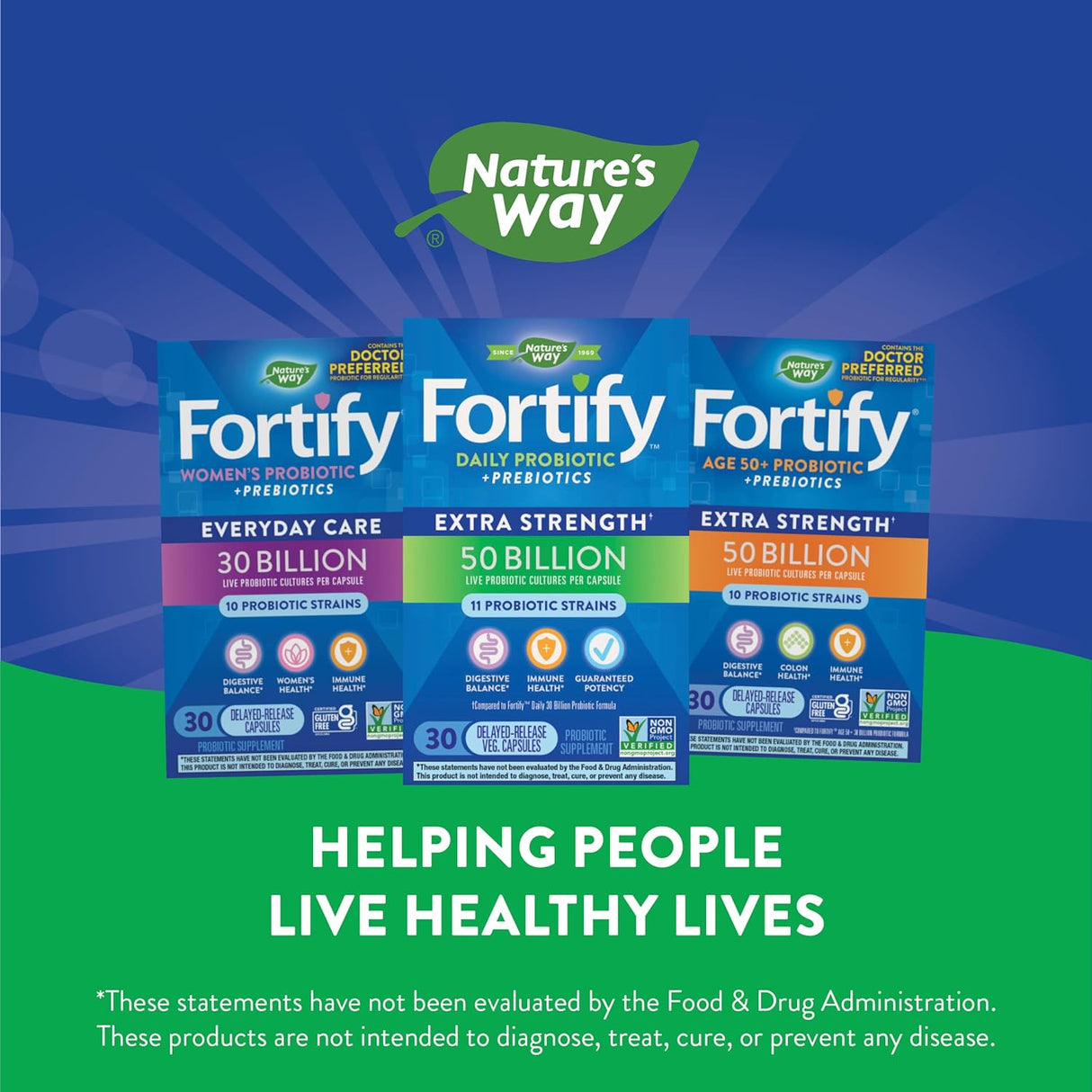 Suplemento Nature's Way Fortify Daily Probiotic + Prebiótico