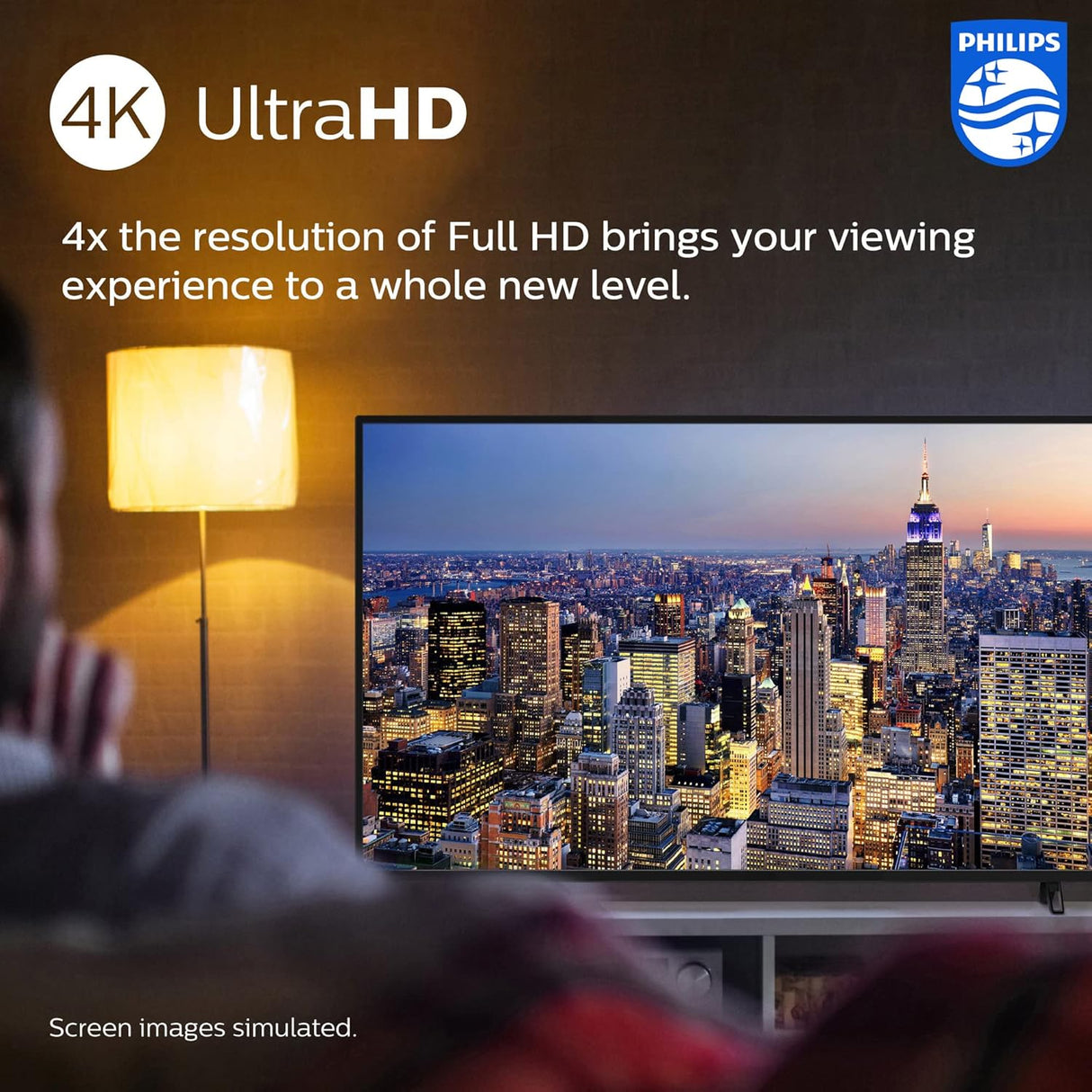 Televisor Smart TV Philips 55 4K UHD, HDR10, Google Assistant