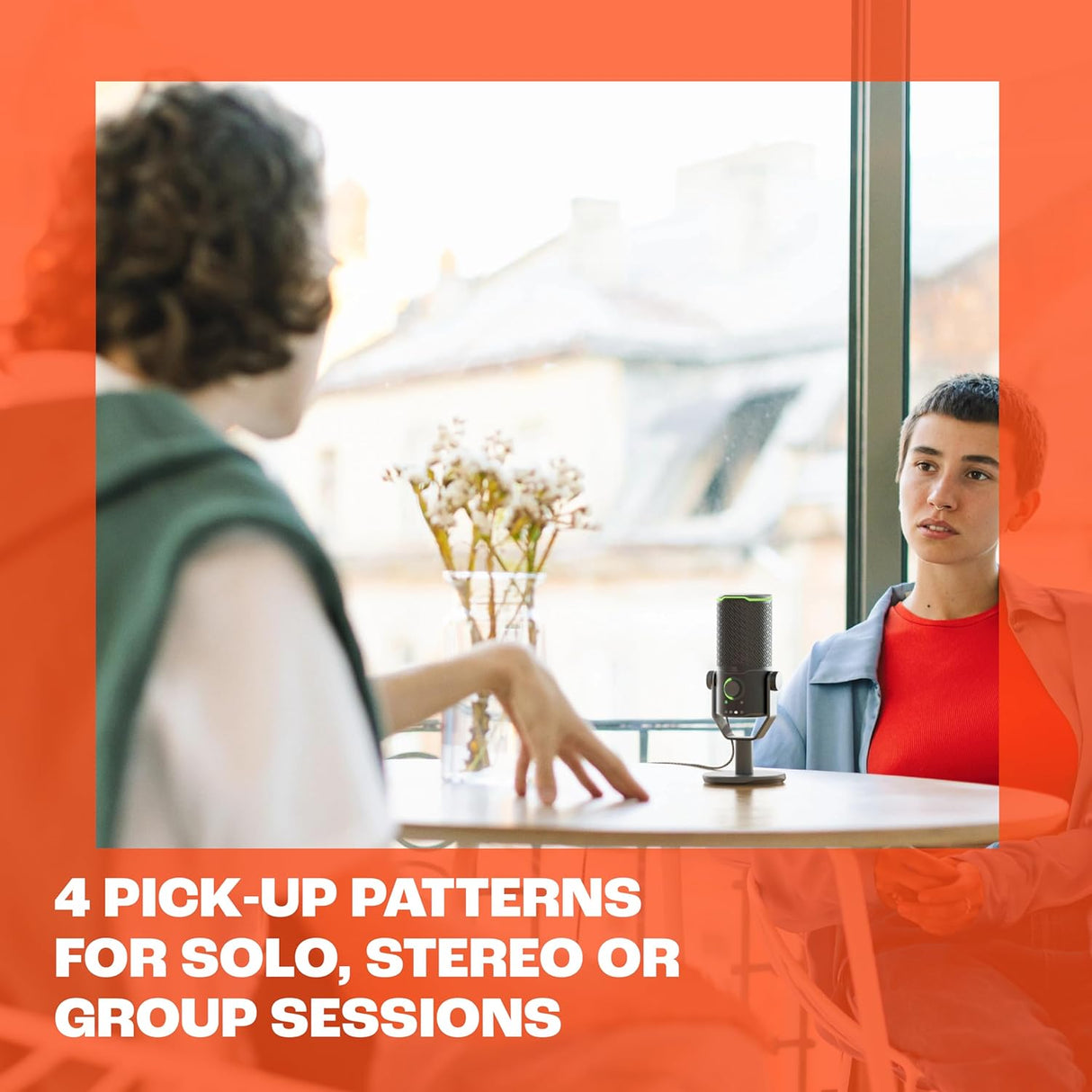 Micrófono USB JBL Quantum Stream Studio, 4 patrones, compresor