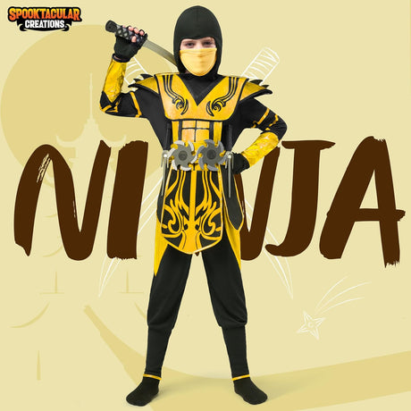 Disfraz de Ninja para Niños, Spooktacular Creations, Accesorios