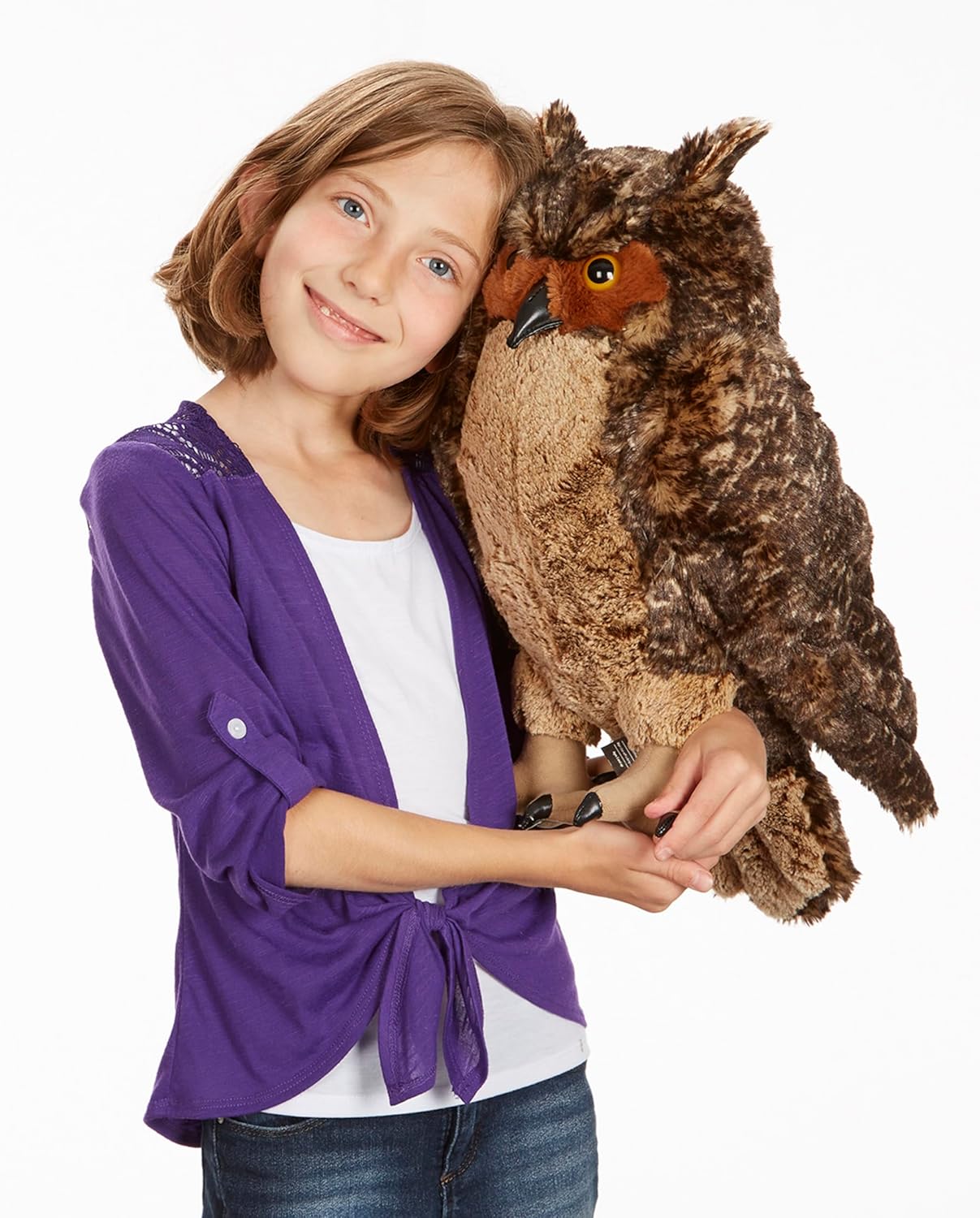 Peluche de búho gigante Melissa & Doug realista 43 cm