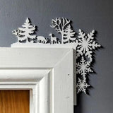 Juego de 6 Adornos de Puerta Navidad, Decoración Divertida