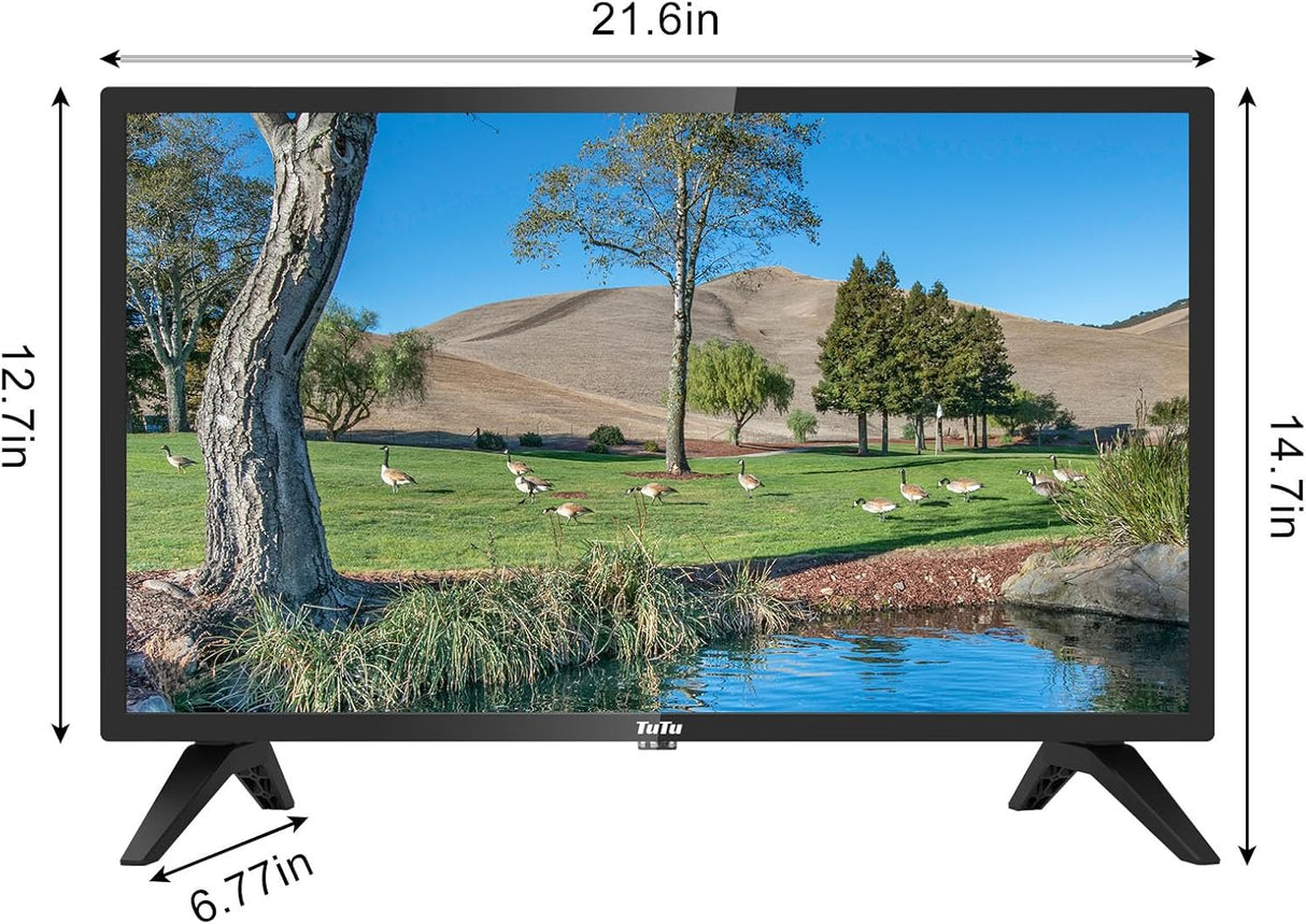 Televisor LED 24 TuTu HD 720P, Dolby Audio, Modelo 2023
