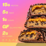 Barritas veganas Misfits, gluten free, bajo azúcar, variedad 12