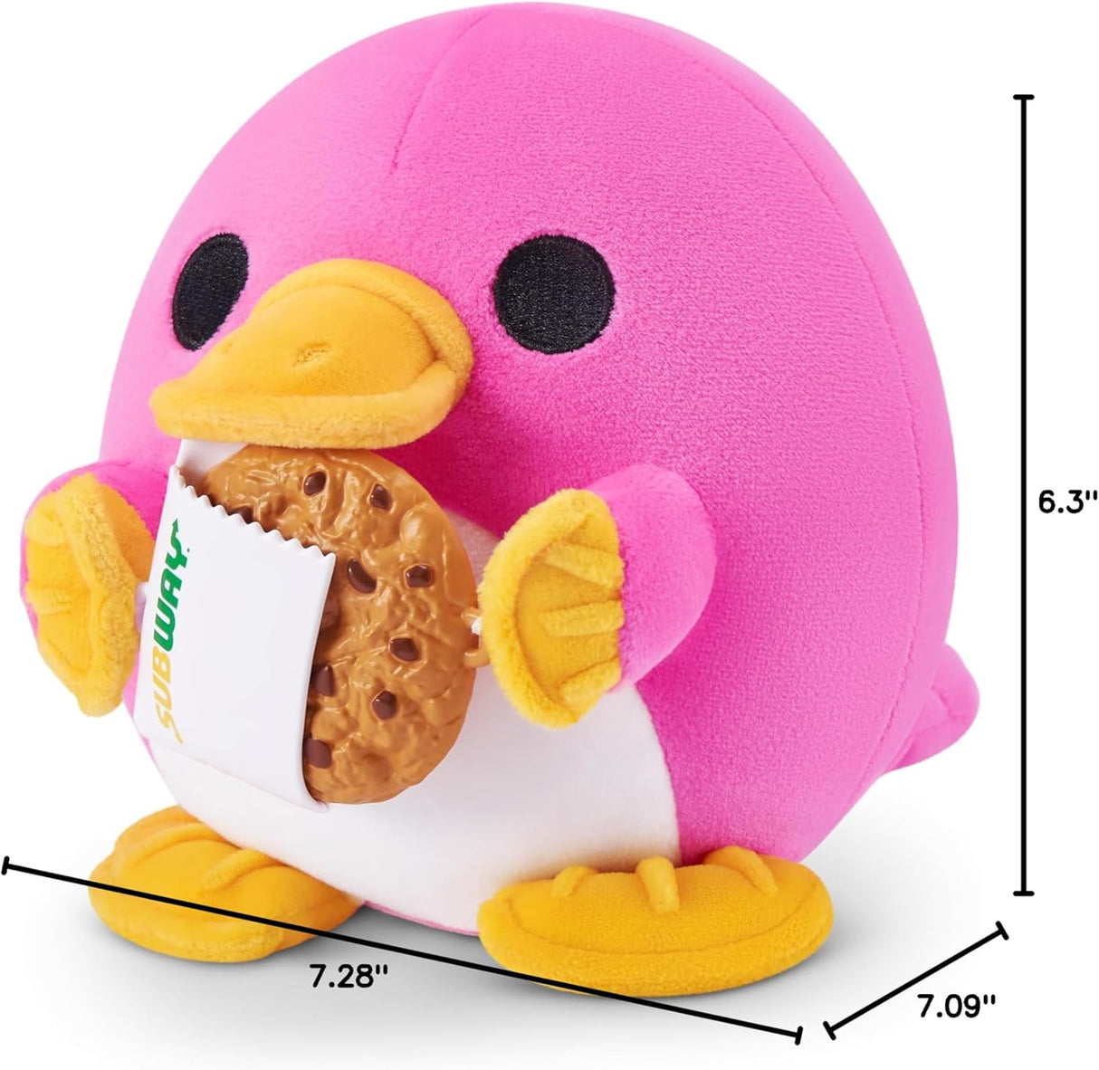 Plush Platypus Snackles ZURU, Ultra Suave, Modelo Series 2