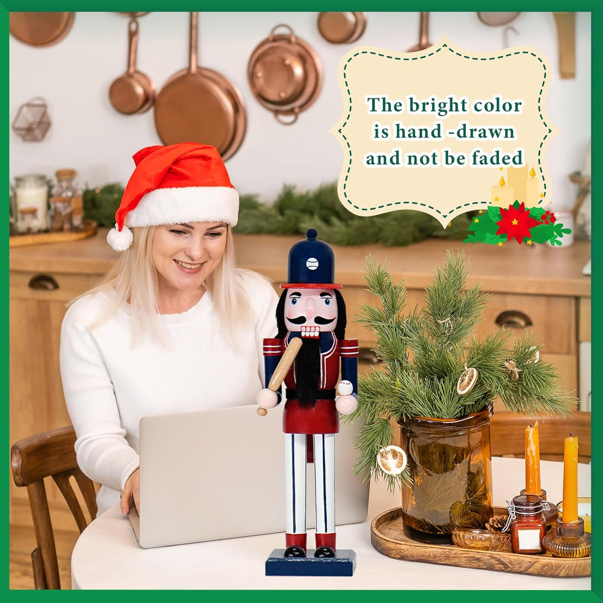 Figuras de madera de Navidad - 14 decoraciones artesanales