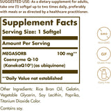 Solgar Megasorb CoQ10 100 mg Suplemento 90 cápsulas